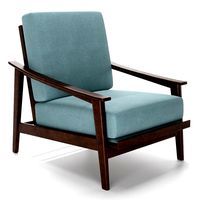 Armchair Beech Foam Fabric Italy 1960s (317758)