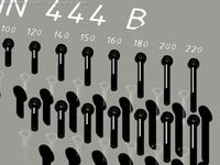 Library Swing Bolts DIN 444 AutoCAD 2010 3D Model