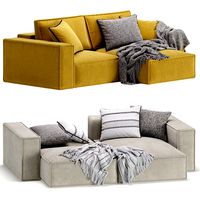 Loft Ebi Happy Yellow Corner Sofa  (302467)