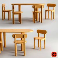 Tide Dining Chairs & Tide Oval Table (295391)