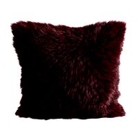 Pillow Burgundy Fur Sheepskin (274370)