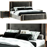 Modern Simple Style Hotel Bedroom (272378)