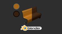 Moscow wooden outdoor bench