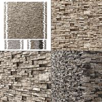 Brick stone wall granite many n3 (257842)