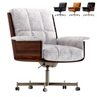 Office Chair Daiki Studio by Marcio Kogan Velvet and Leather (255894)