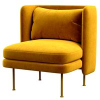 Bloke velvet lounge armchair (250697)