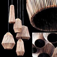 Lamp barrel big rattan pendant lamp n6 (245616)