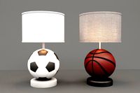 Basketball table lamp with usb (240541)