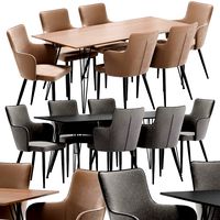 Benza dining chair and Russo table (232464)