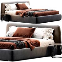 Boca silm queen bed (228389)