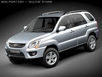 Kia Sportage 2009 3D Model