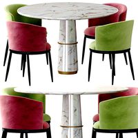 Chair Eichholtz Filmore & Dining Table Agra (214049)