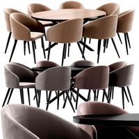 La fontain dining chair and Astra table (212912)
