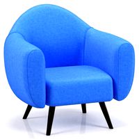 SUNSHINE armchair with soft armrests (199857)