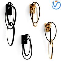 Sconce 3 Chain Link Gold (198807)