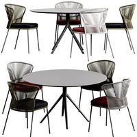 Ola Chair and Otx Dining Table (198786)