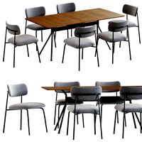 Dining Table and Chairs Aloa and Beso Artifort (198773)