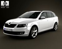 Skoda Octavia Combi 2013 3D Model