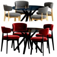 Connubia Calligaris Talks Chair and table (194212)