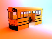 Retro original ICRE School bus stop (192964)