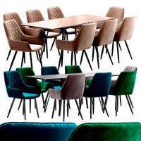 Pablo Chair and Avanti Dining Table (191812)