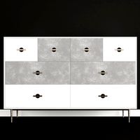 Swoon Felix Chest of drawers Scandi in brass and white (188756)