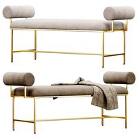 Miller Bolster Metal Bench by Worlds Awa (186575)