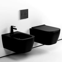 Harmo matt black wall-hung Toilet and bidet  (181751)
