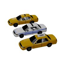 Passenger car pack VR AR Low-poly (181230)