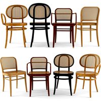 4 rattan bamboo chair (181040)