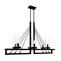 Chandelier Brosnan (QF5278MBK) by Quoizel (180966)