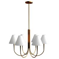 Swoop Arm Chandelier with Shades (179809)