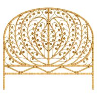 Rare rattan peacock heart design double (178609)