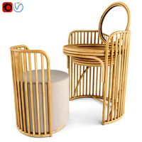 Elise Vanity And Stool Set (177486)