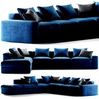 Poliform DUNE blue sofa (176338)