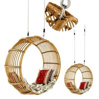 Rattan swing chair natural (176292)