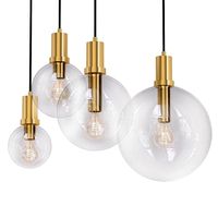 Glass Globe Gold Pendant (175092)