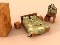 Bedroom set 3D Model