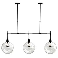 Glass Globe Linear Chandelier (172893)