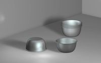 Steel bowl 01 3D Model