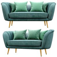 Deals Alexandrea Velvet Flared Arm Loveseat sofa (170771)