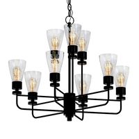 Iron Clear Glass Chandelier (169733)