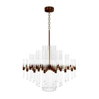 SERENA TRANSPARENT GLASS / GOLD Chandelier  (169693)