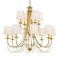 Mediterranean Style 12 Light Chandelier (168503)