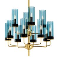 Blue Glass ART Chandelier (168241)