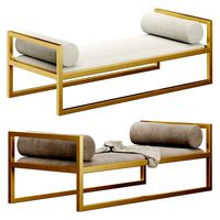 Ottoman Grand Avenue Daybed in Gold Finish (167928)