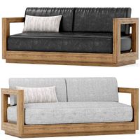 Outdoor Paloma teak sofa (167588)