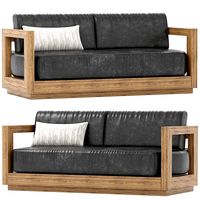 Outdoor Paloma teak sofa (166595)