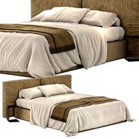 Ditre italia flann ivory bed (166581)