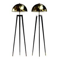 Fife Tripod Floor light in Walnut and Satin Brass (163424)
